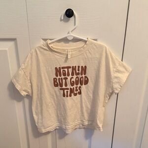 Rylee + Cru “Nothing But Good Times” Cream Tee
